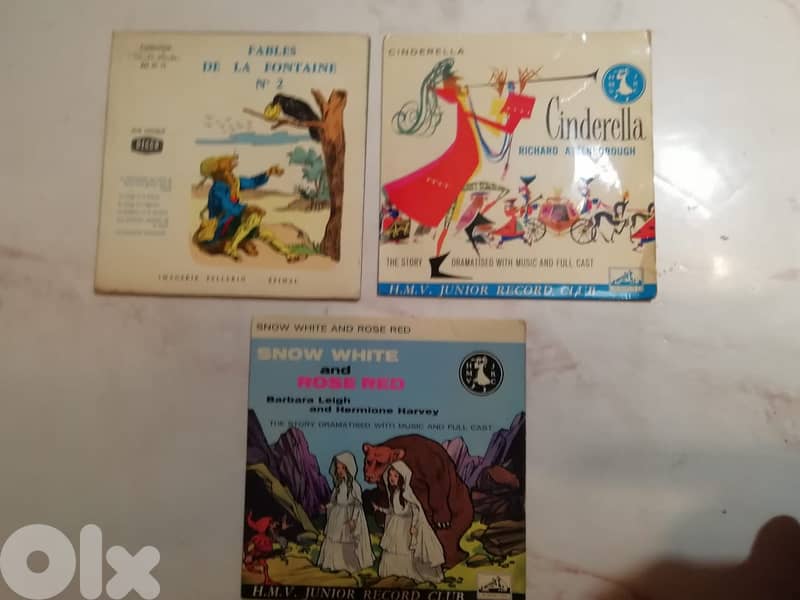 7" vinyl kids songs & stories 5$ each 5