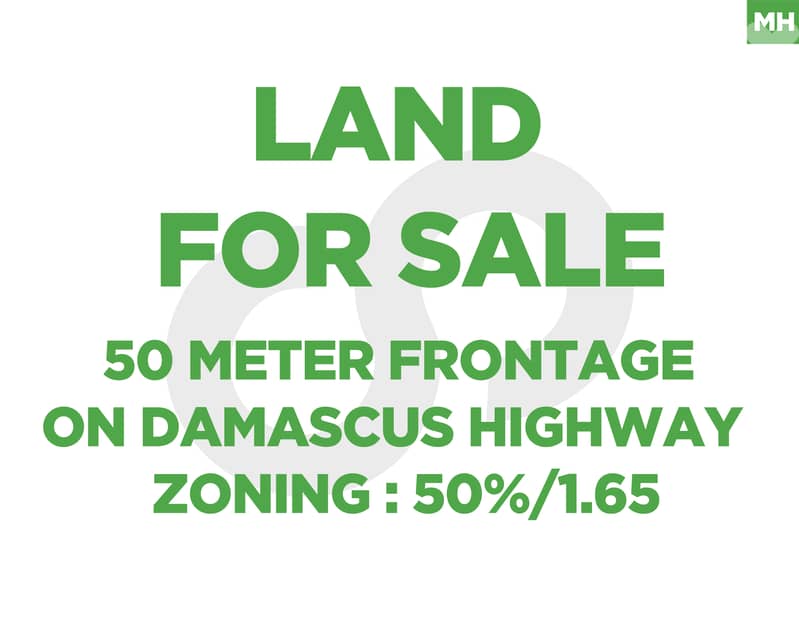 Prime 2500 SQM Land in baabda - Highway Frontage ! REF#MH130416 ! 0