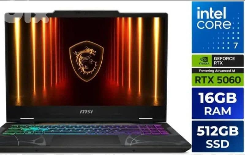 BRAND NEW SEALED WARRANTY 2 YEARS MSI CYBORG CORE 7 240H 0