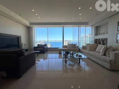 Luxury Furnished Apartment for Sale in Rawche – Full Sea Viewشقة للبيع Luxury Furnished Apartment for Sale in Rawche – Full Sea Viewشقة للبيع