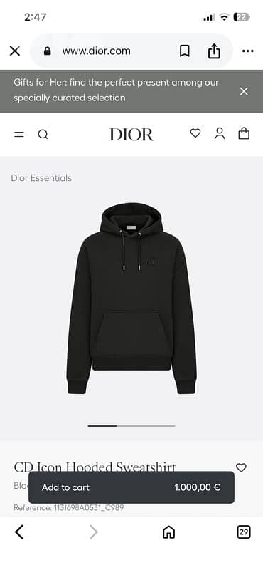 Dior hoodie 0