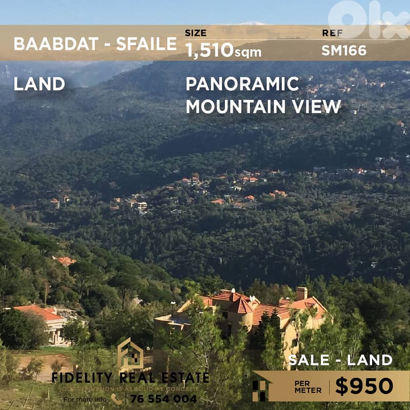Land for sale in Baabdat SM166 أرض للبيع في بعبدات - Lands for Sale ...