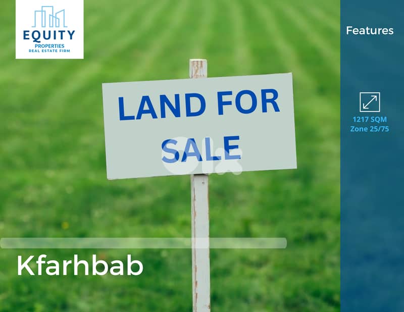 1217 SQM Land For Sale In Kfarhbab Prime Location #RH236367 0
