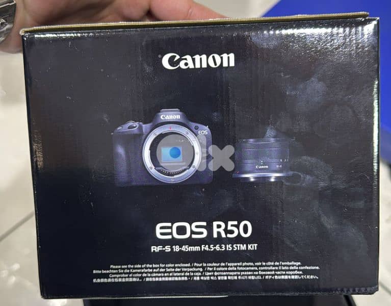 Canon camera EOS R50 RF-S 18-45mm F4.5-6.3 IS STM Kit black 0