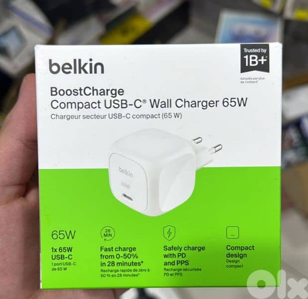 Belkin Boostcharge Compact Usb-c Wall charger 65w 2pin 0
