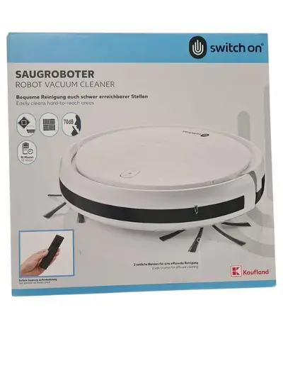 switch on robotic vaccum cleaner