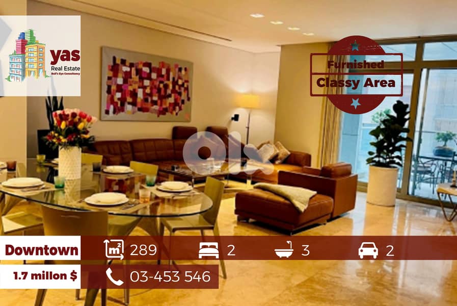 Downtown 289m2 | Furnished Flat | Luxury | Classy Area | SKH 0
