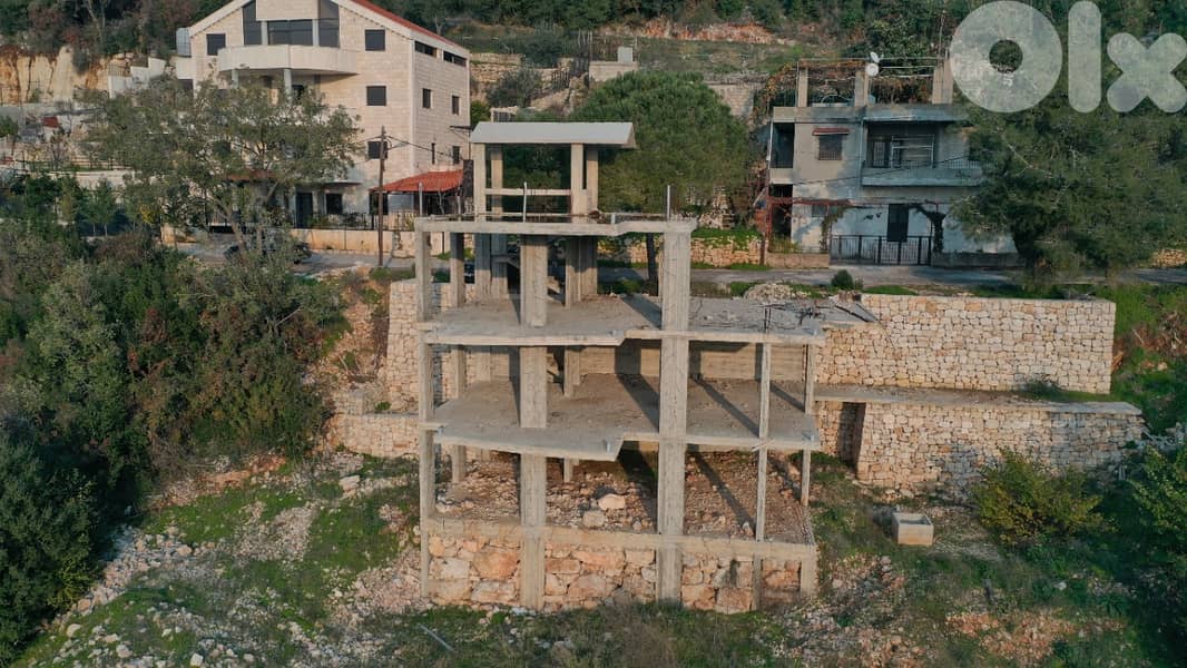 RWB195PK - Land with core and shell villa for sale in Zaaitre Keserwan 1