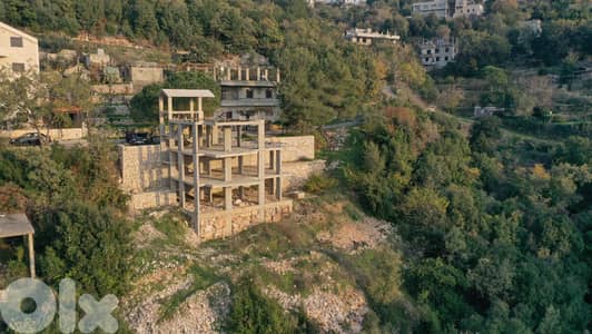 RWB195PK - Land with core and shell villa for sale in Zaaitre Keserwan