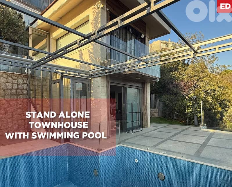 Furnished Townhouse with Garden & Pool in Baabdat REF#ED127955 0