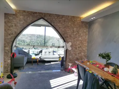138 SQM Apartment in Bsaba, Baabda + Breathtaking Sea & Mountain View