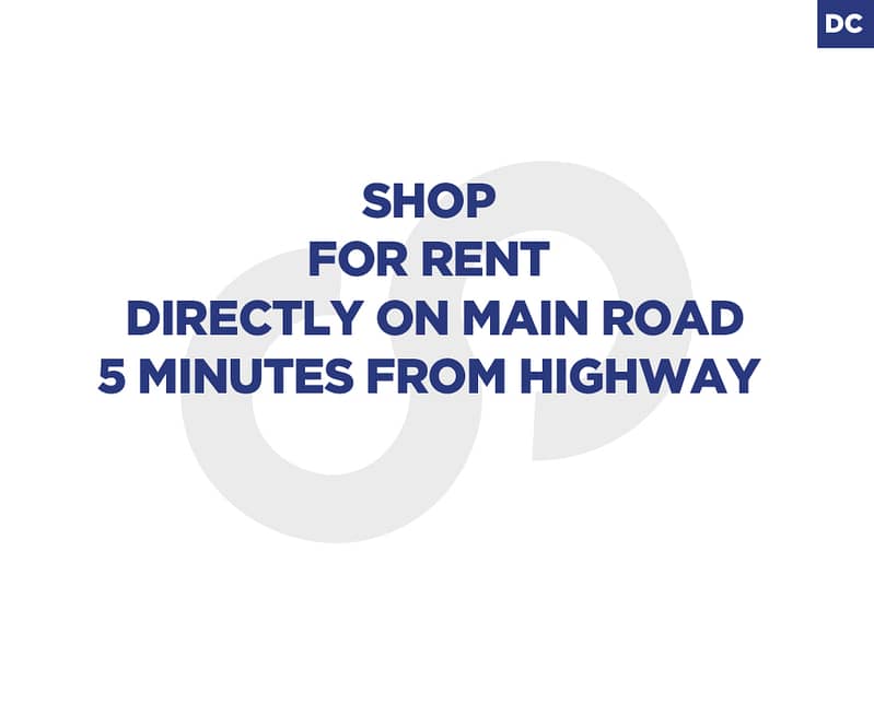 Shop for Rent in Mastita | 60 SQM | Main Road REF#DC130569 0