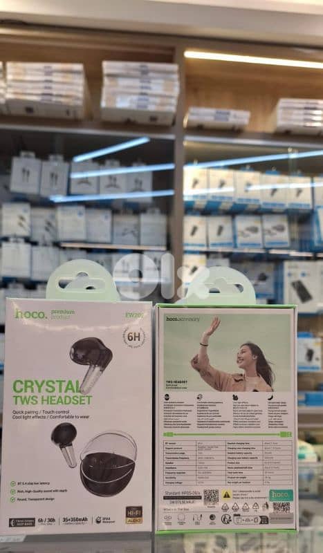 HOCO CRYSTAL TWS HEADSET EW202 0