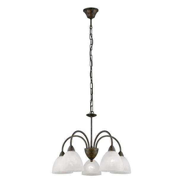 EGLO Dionis Alabaster Glass Chandelier 0