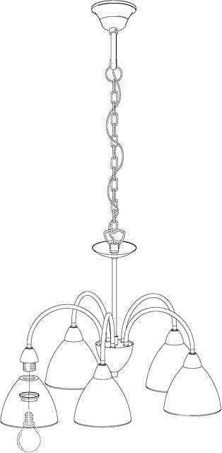 EGLO Dionis Alabaster Glass Chandelier 4
