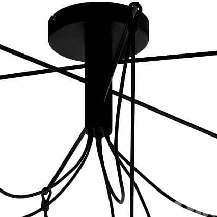 EGLO Musara Pendant Light – Industrial Black Steel 6-Bulb Dining Lamp 1