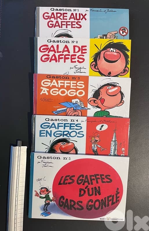 Gaston Lagaffe 1>5 NEUF scellé format à l’italienne 0
