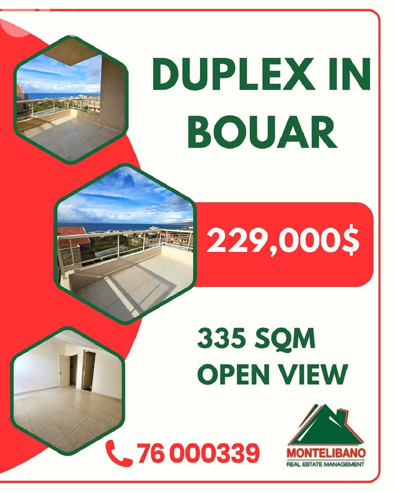 335 sqm Duplex For Sale in Bouar (بوار) with Open View 0