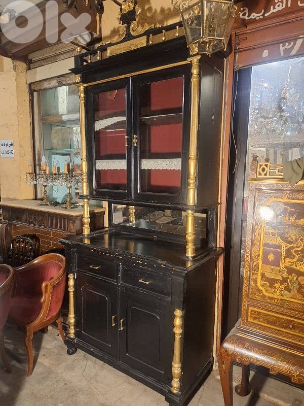 antique large buffet vetrine 0