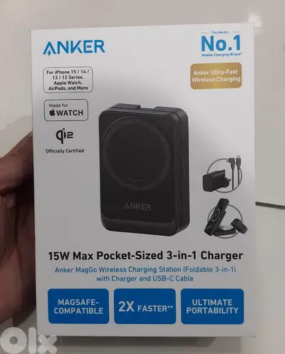Anker MagGo 15w Wireless Charging Station (Foldable 3-in-1) Anker MagGo 15w Wireless Charging Station (Foldable 3-in-1)