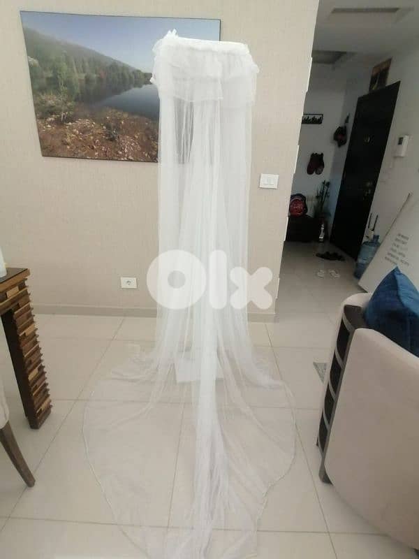 wooden mosquito net for kids with stand 0