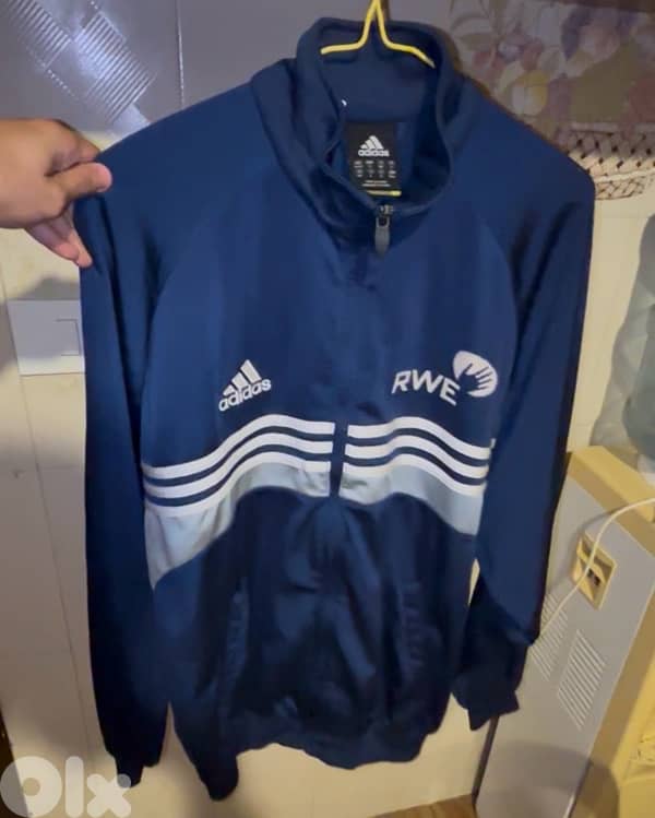 Vintage Adidas RWE Track Top - Blue - Size M 0
