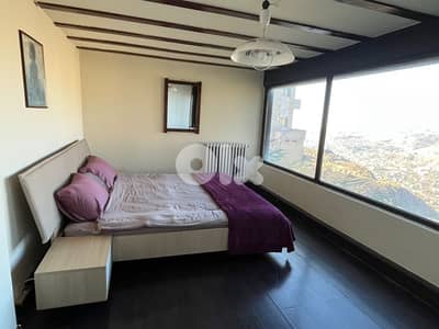 Faqra 120sqm Duplex Chalet + 120spm Garden | 3BR, Chimney, Scenic View