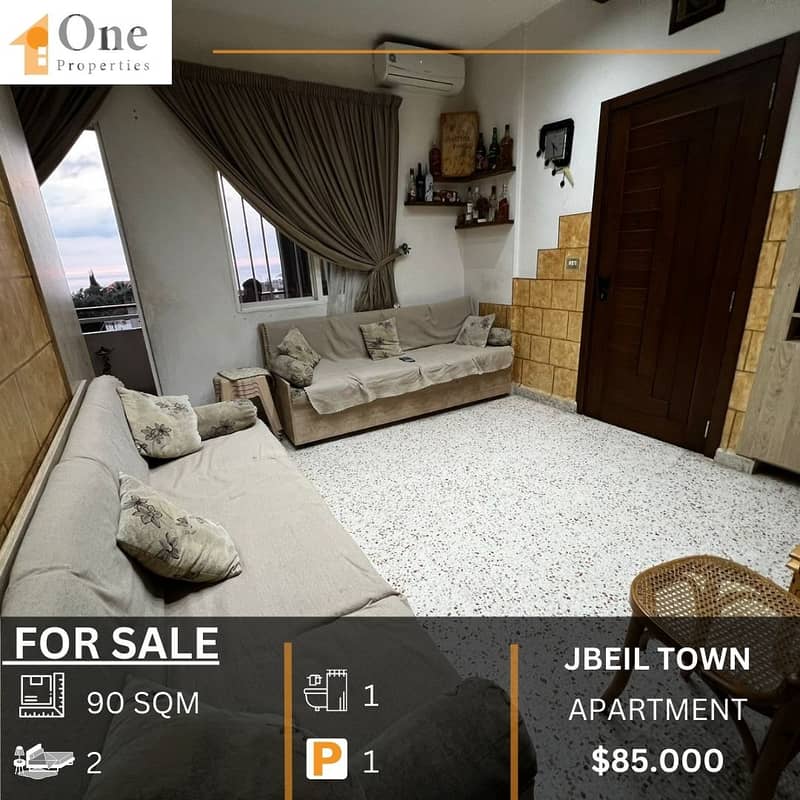 APARTMENT FOR SALE IN JBEIL TOWN 0
