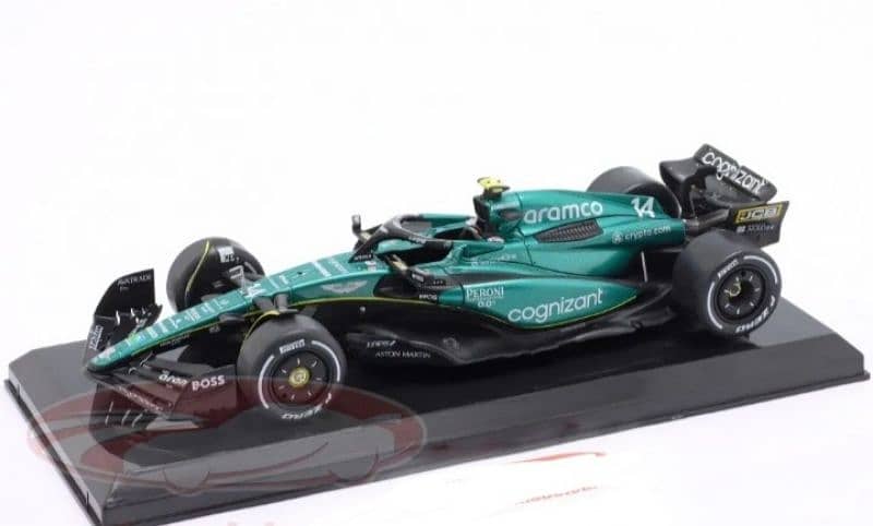 F. Alonso Aston Martin AMR 23 (F1 2023) diecast car model 1;24 0