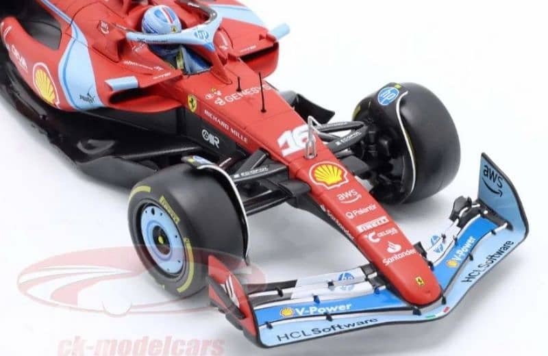 C. Leclerc  Ferrari SF,-24 (GP Miami 2024) diecast car model 1;18 7