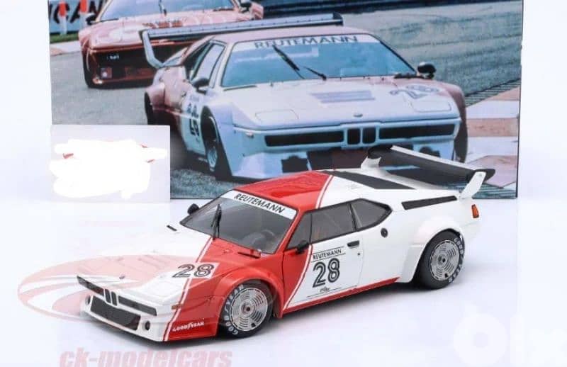 BMW M1 Pro car series 1980 (C. Reutemann) diecast car model 1;18 0