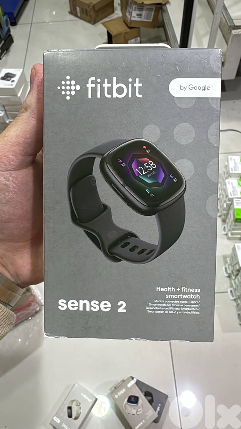 Fitbit sense 2 Graphite Stainless Steel case & carbon 0