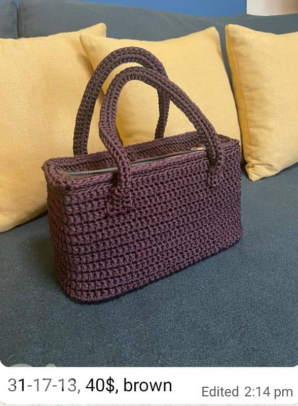 hand made crochet quality thick silk 7