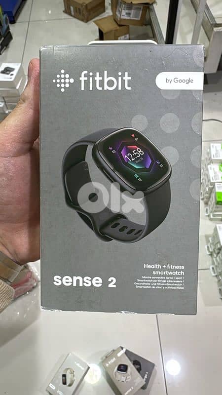 Fitbit sense 2 Graphite Stainless Steel case & carbon band 0
