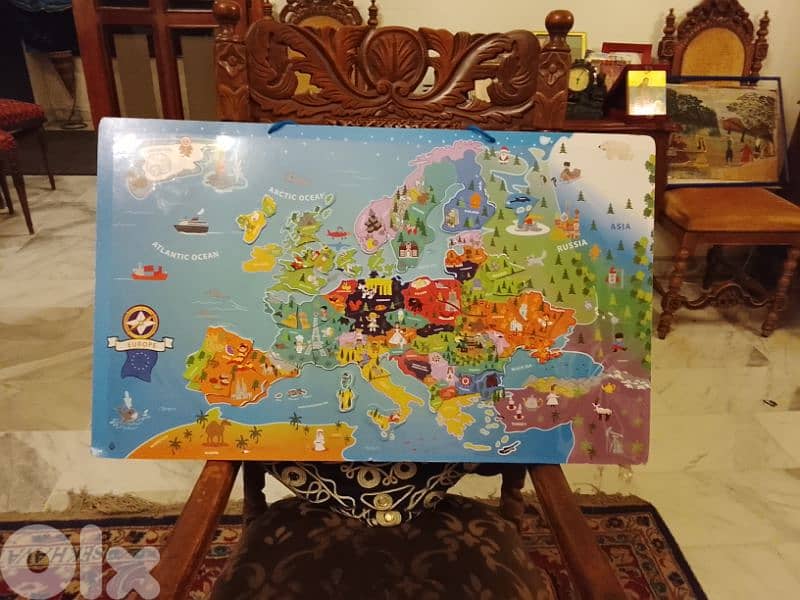 magnetic map of Europe for children 0
