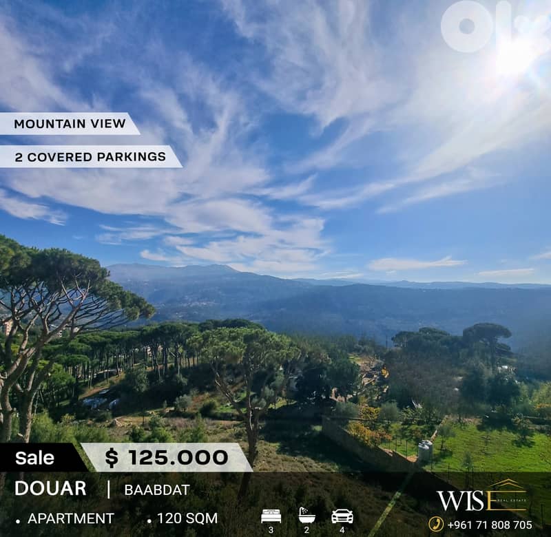 120 SQM Apartment for SALE in Douar – Baabdat! 0