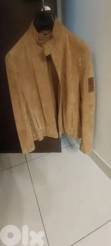Genuine suede leather jacket
