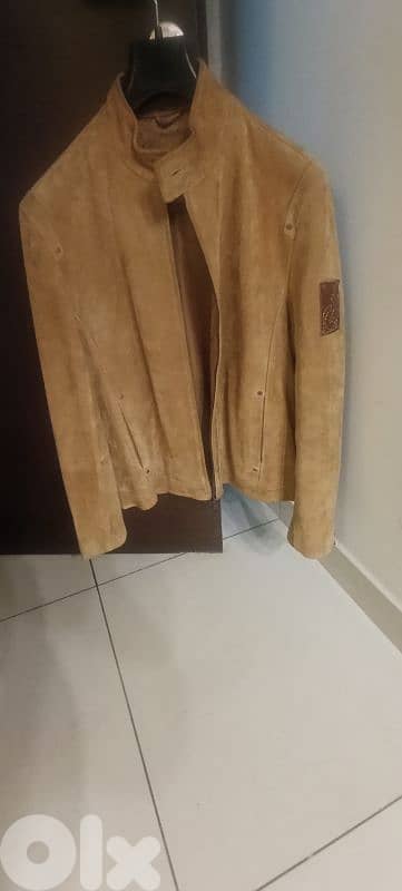 Genuine suede leather jacket 0