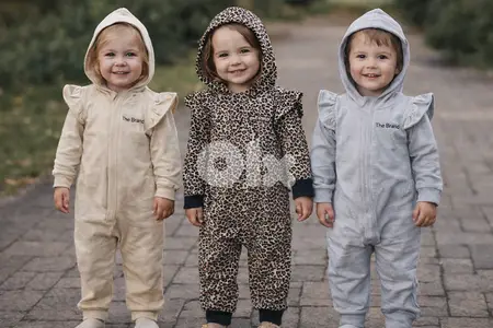 One-Piece Babies' Hooded Jumpsuit