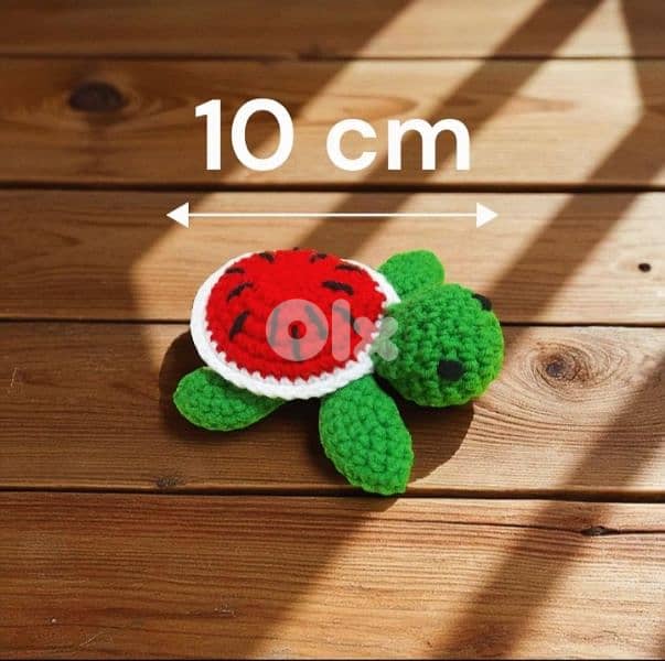 handmade crochet amigurumi watermellon turtle 0
