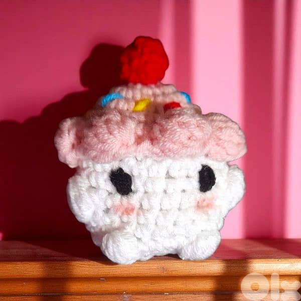 handmade crochet mushroom cupcake amigurumi 0