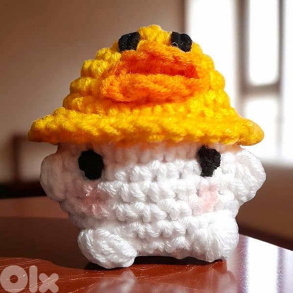 handmade crochet amigurumi mushroom duck 0