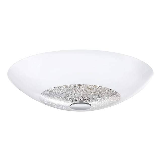 EGLO Ellera Crystal Halo: Flush Mount Ceiling Light with Crystal Inlay 0