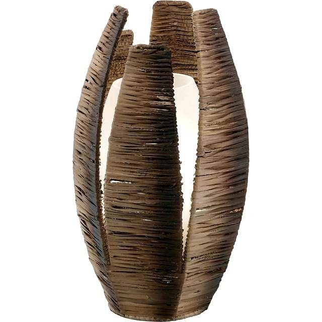 EGLO Mongu Woven Table Lamp – Raffia Steel Boho Bedside Light, 1 Flame 2