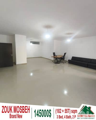 182 sqm Apartment For Sale in Zouk Mosbeh (زوق مصبح) + 55 sqm Terrace
