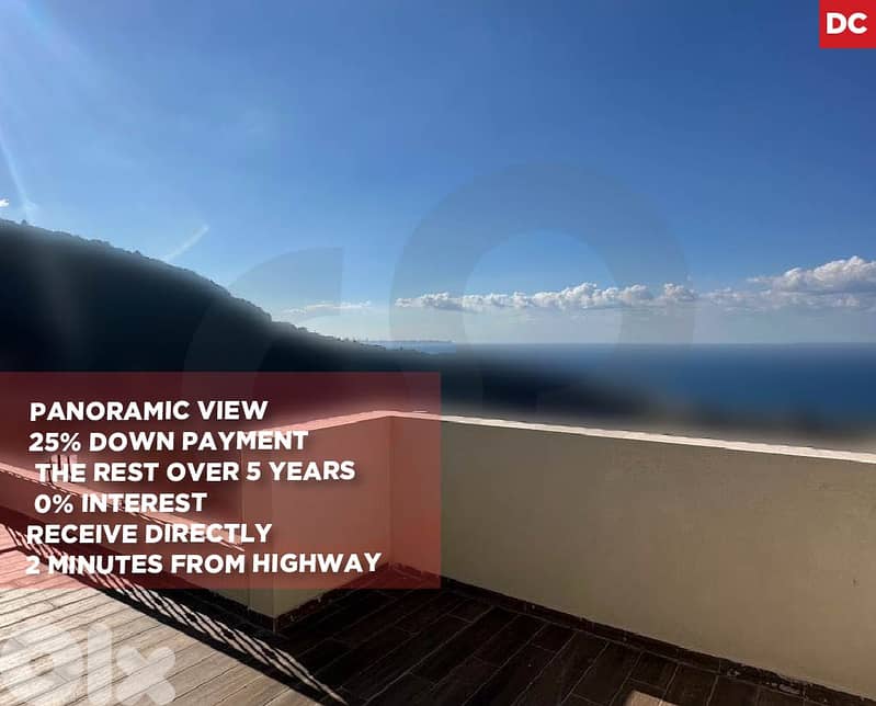 170 sqm duplex in Nahr ibrahim with a panoramic view REF#DC129495 0