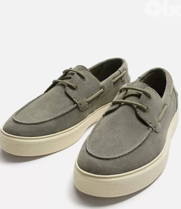 Zara Casual Leather Deck Shoes size 47 0