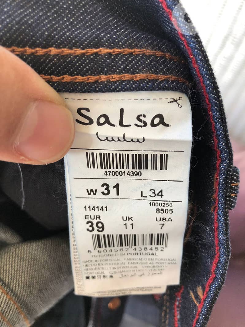 Salsa Jeans Original Tapered Lima Rinse Wash W31 L34 8