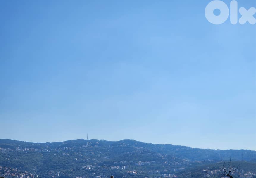 820 SQM  Land in Jeita Overlooking the Ocean and the Mountains 0