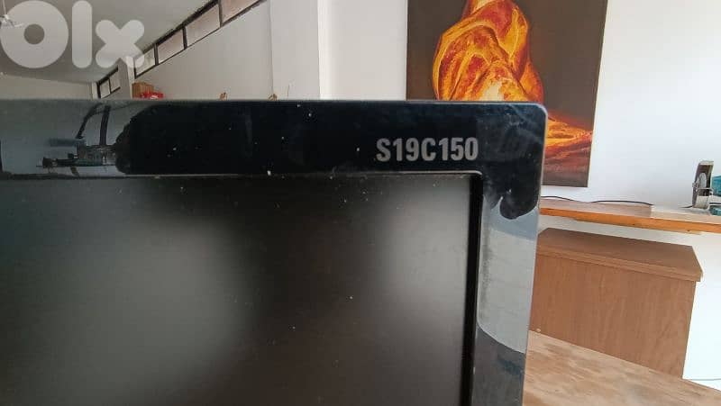 computer monitor Samsung 19-inch class monitor. 1